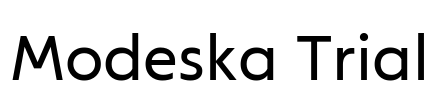 Modeska Trial Font Image