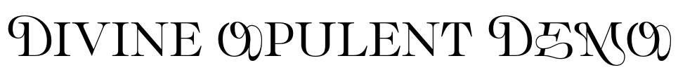 Divine Opulent DEMO Font Image