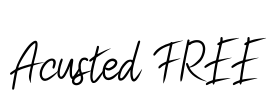Acusted FREE Font Image