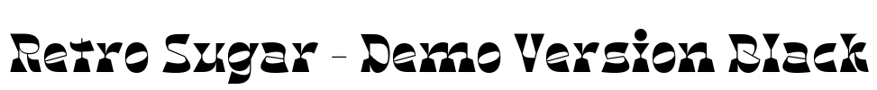 Retro Sugar - Demo Version Black Font Image
