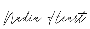 Nadia Heart Font Image
