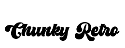 Chunky Retro Font Image