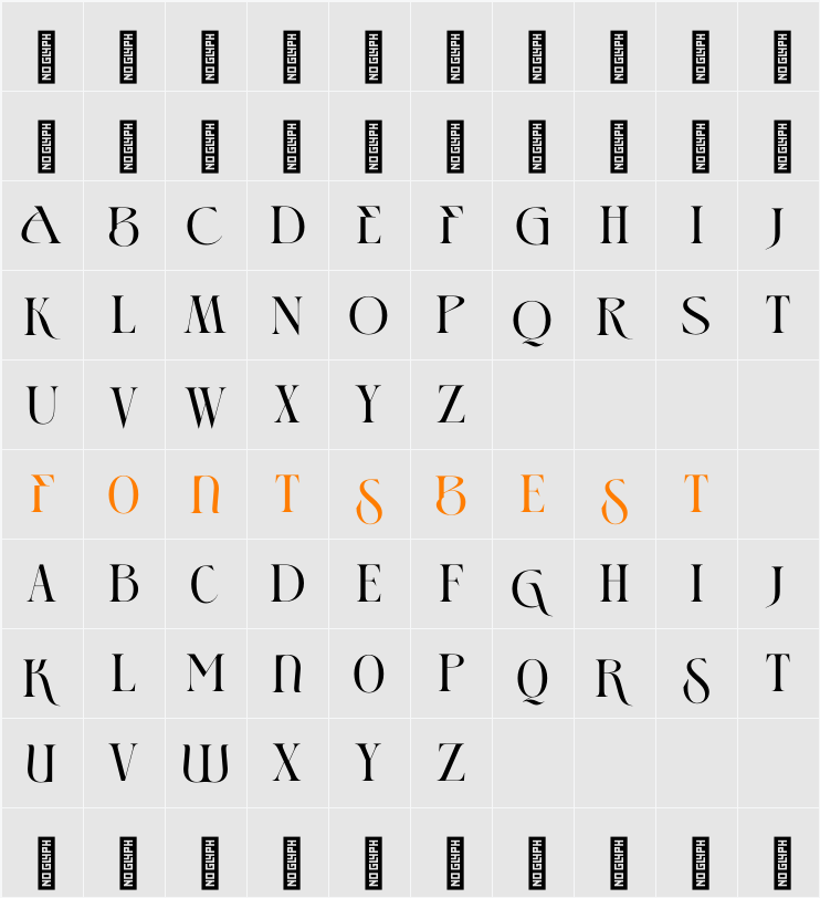 Fragor - Demo Version Character Map