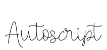 Autoscript Font Image