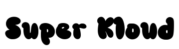 Super Kloud Font Image