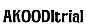 AKOODItrial Font Image