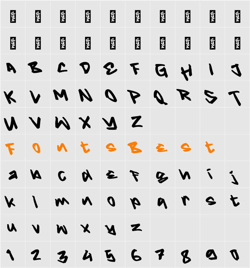 M Mydrea Character Map