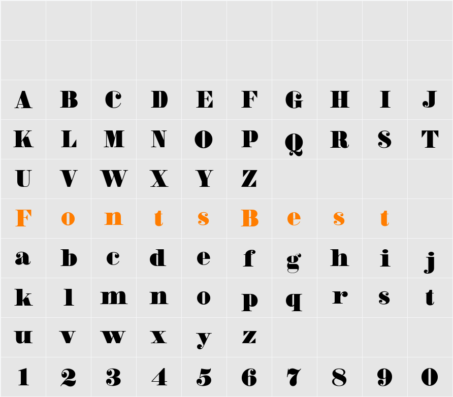 Calymati Personal Use Only Character Map