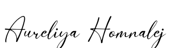 Aureliya Homnalej Font Image