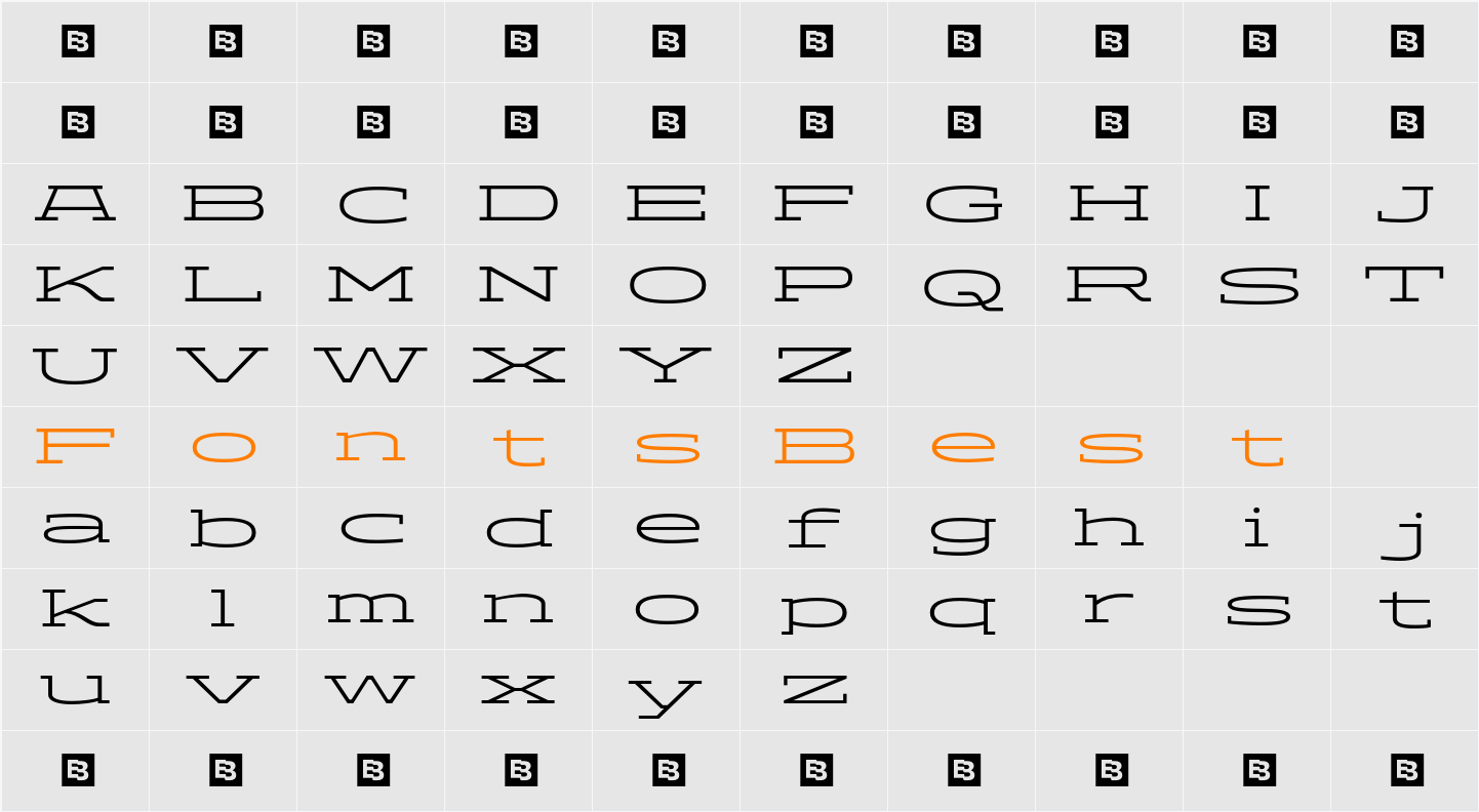ADEROS TRIAL Light Character Map