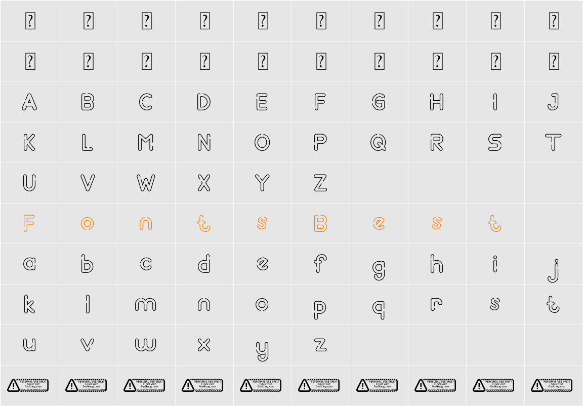 Discofest Character Map