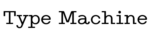 Type Machine Font Image