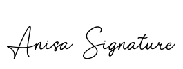 Anisa Signature Font Image