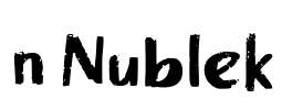 n Nublek Font Image