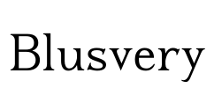 Blusvery Font Image