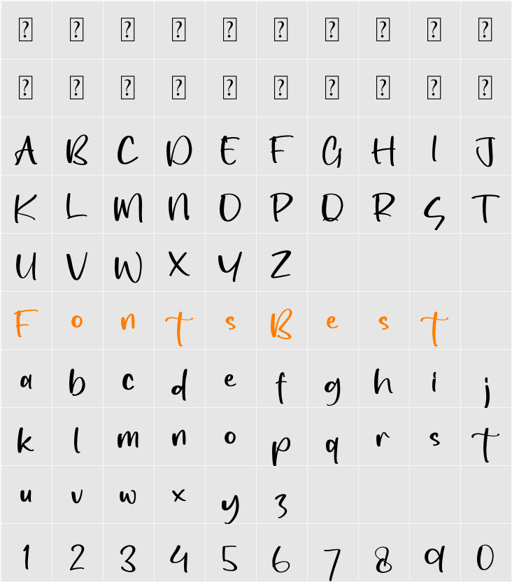 Slaymitte Character Map
