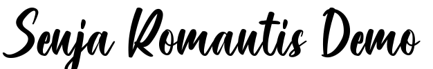 Senja Romantis Demo Font Image