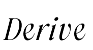 Derive Font Image