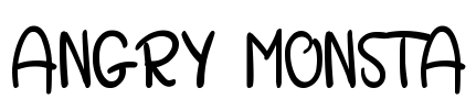 ANGRY MONSTA Font Image