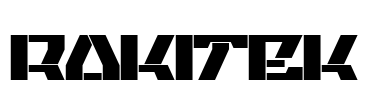 RAKITEK Font Image