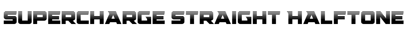 Supercharge Straight Halftone Font Image