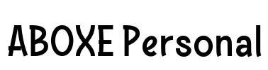 ABOXE Personal Font Image