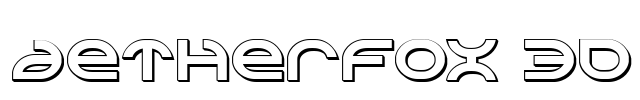 Aetherfox 3D Font Image