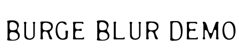 Burge Blur Demo Font Image