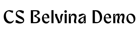 CS Belvina Demo Font Image