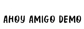 Ahoy Amigo DEMO Font Image