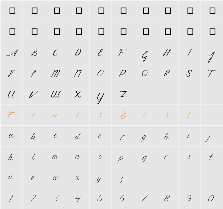 Angelina Character Map