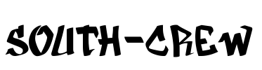 SOUTH-CREW Font Image