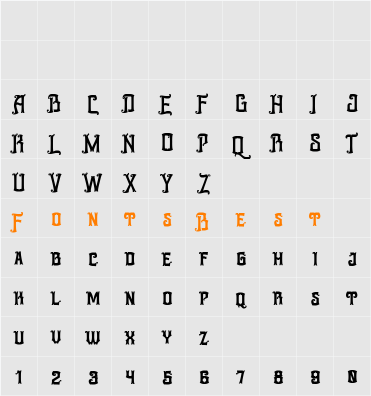 Ralloca DEMO Character Map