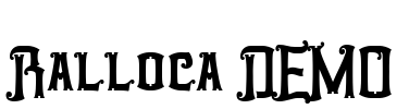 Ralloca DEMO Font Image