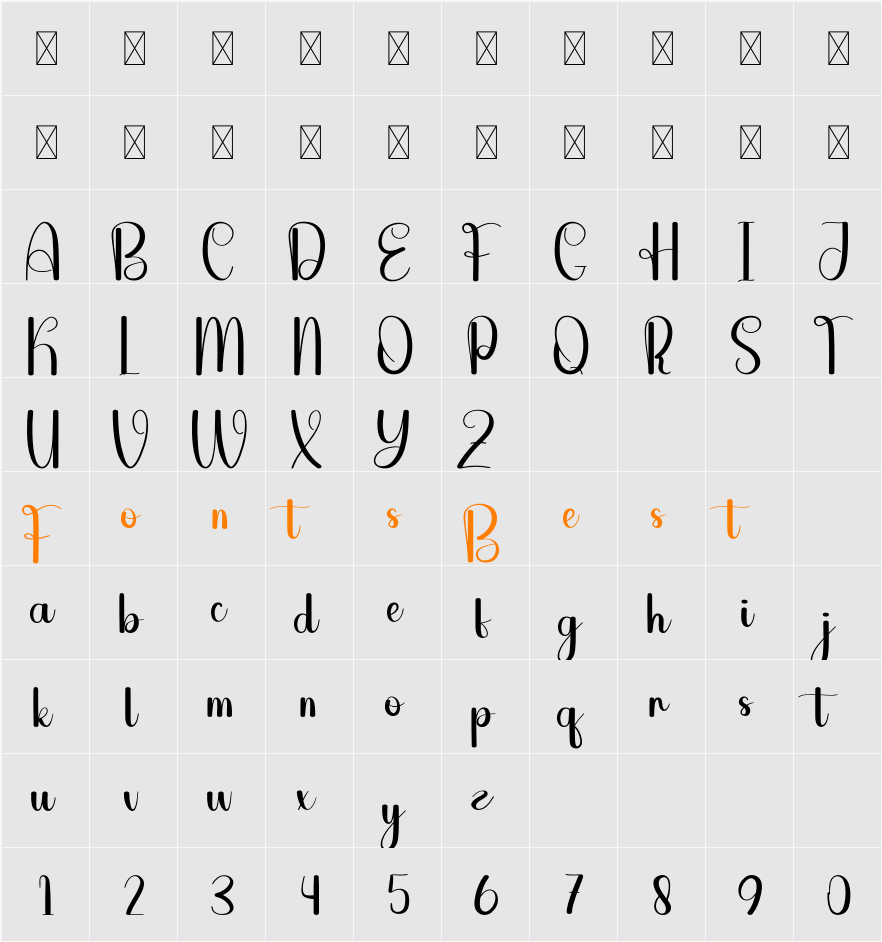 Beside Character Map