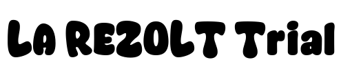 LA REZOLT Trial Font Image