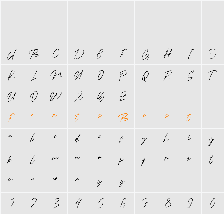 Normal Character Map