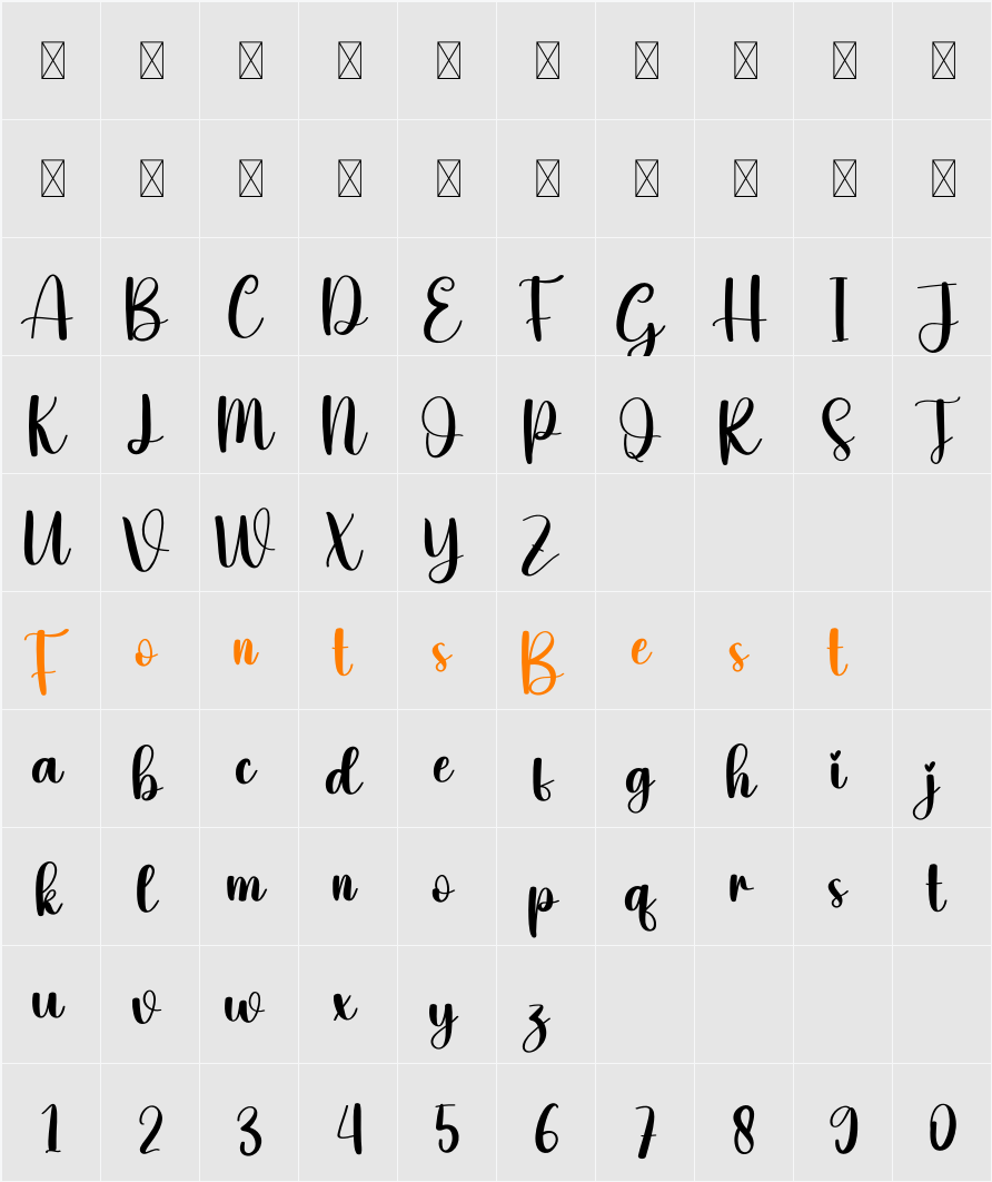 Thin Character Map