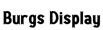 Burgs Display Font Image