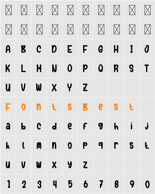 Smile Ghost Character Map