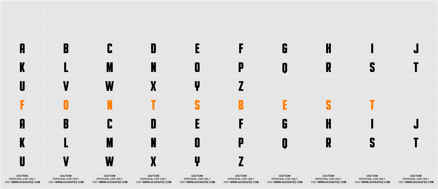 HORNSEA FC BLACK Character Map