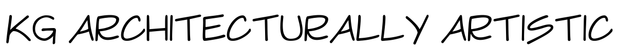 KG Architecturally Artistic Font Image