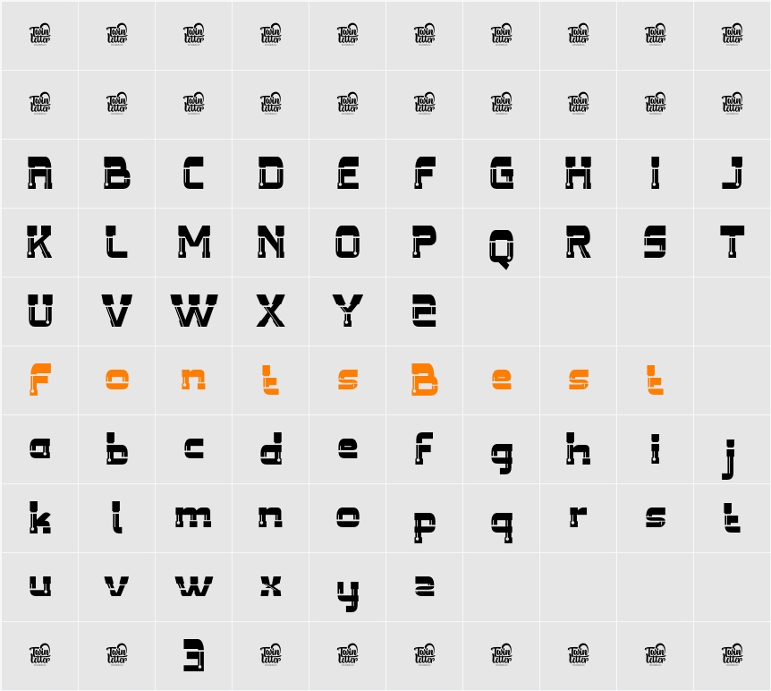 TANIRE Trial Character Map