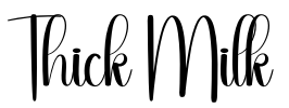 Thick Milk Font Image