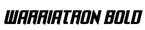 Warriatron Bold Font Image
