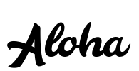 Aloha Font Image
