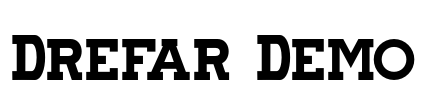 Drefar Demo Font Image