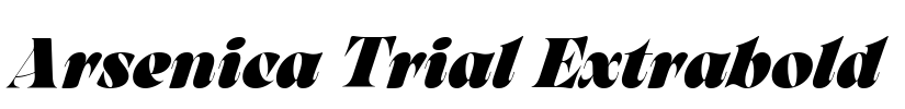 Arsenica Trial Extrabold Font Image