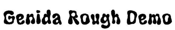 Genida Rough Demo Font Image