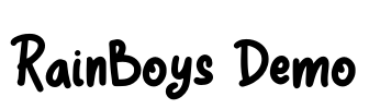 RainBoys Demo Font Image
